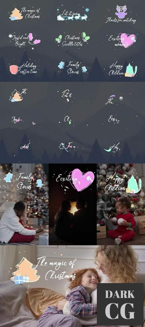 Christmas Scribble Titles | After Effects 35264504