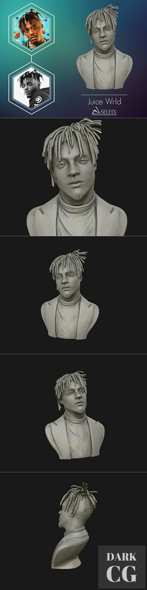 Juice Wrld – 3D Print