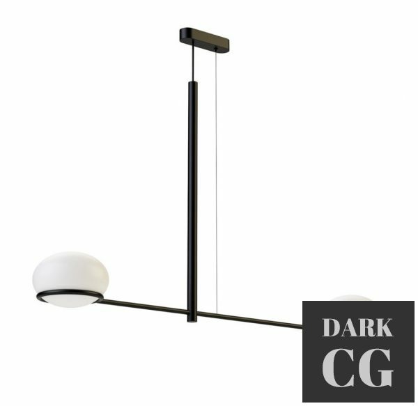 3D Model Coco Double Suspended Light by Leds C4