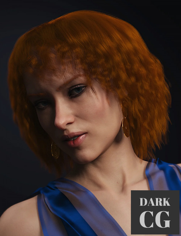 dForce Paulinha Hair for Genesis 8 Female s