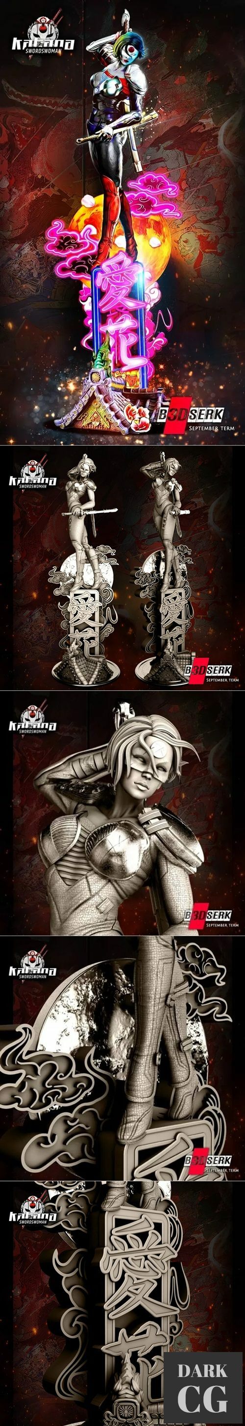 B3dserk – Katana Sculpture – 3D Print