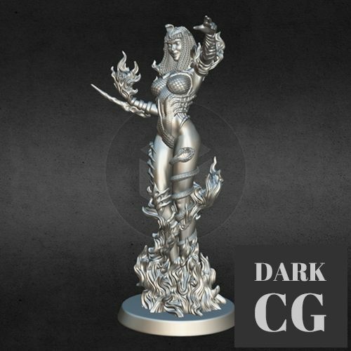 Fire Witch Enemy – 3D Print