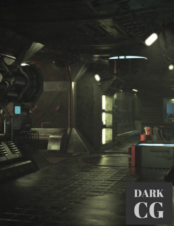 Deteriorated Sci Fi Corridor