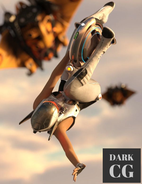 Hierarchical Poses for Gyrowheel Daz3D, Poser: Hierarchical Poses for Gyrowheel