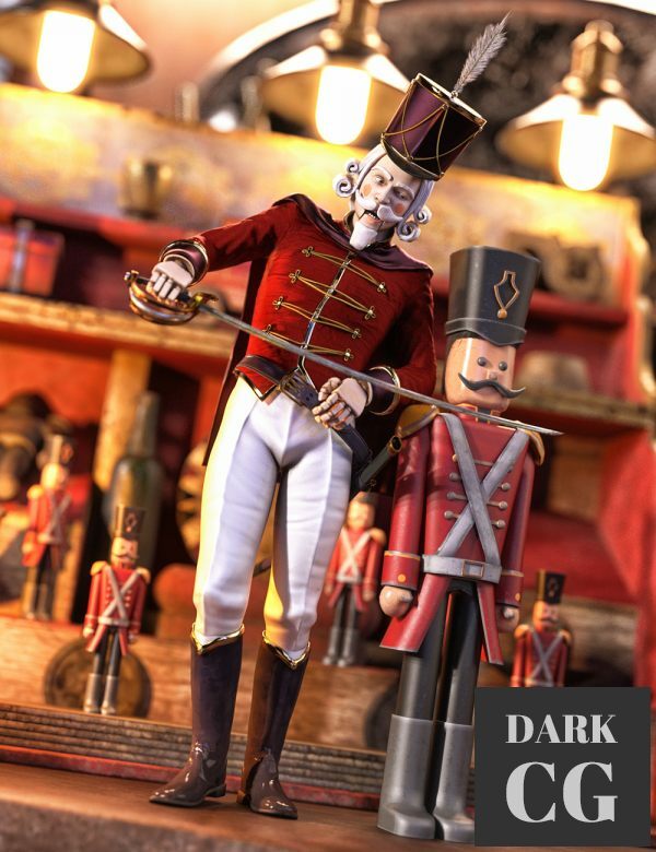 Nutcracker Uniform for Genesis 8.1 Males Daz3D, Poser: Nutcracker Uniform for Genesis 8.1 Males