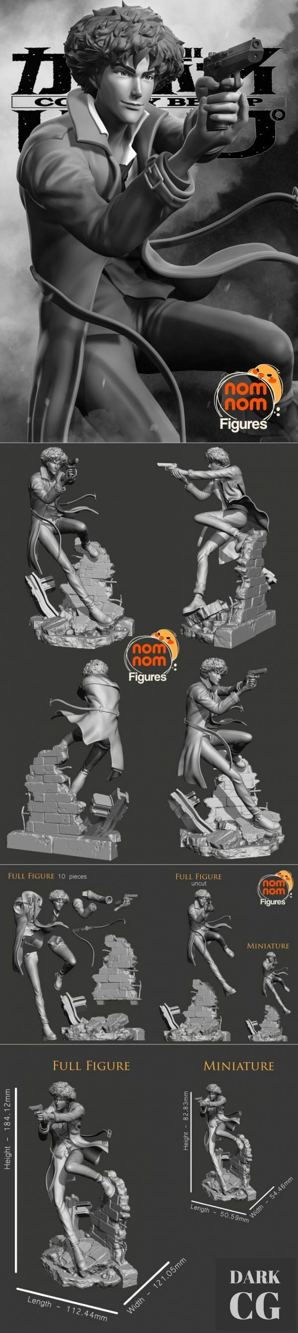 3D Model Spike Spiegel Cowboy Bebop
