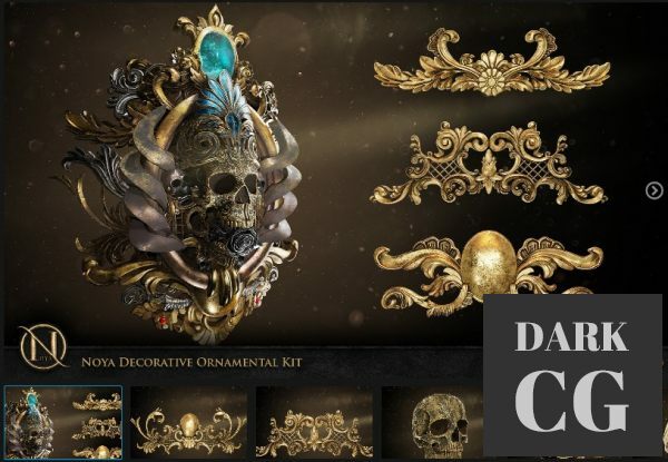 Noya Decorative Ornamental Kit Alpha + 3d Model Kitbash
