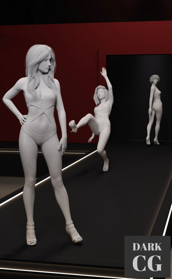 Well Heeled Poses for Genesis 3 and 8 Female