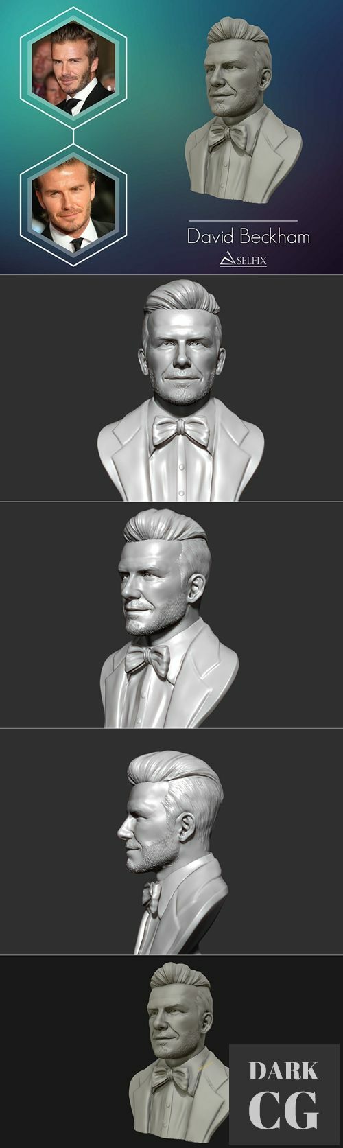 David Beckham Bust – 3D Print