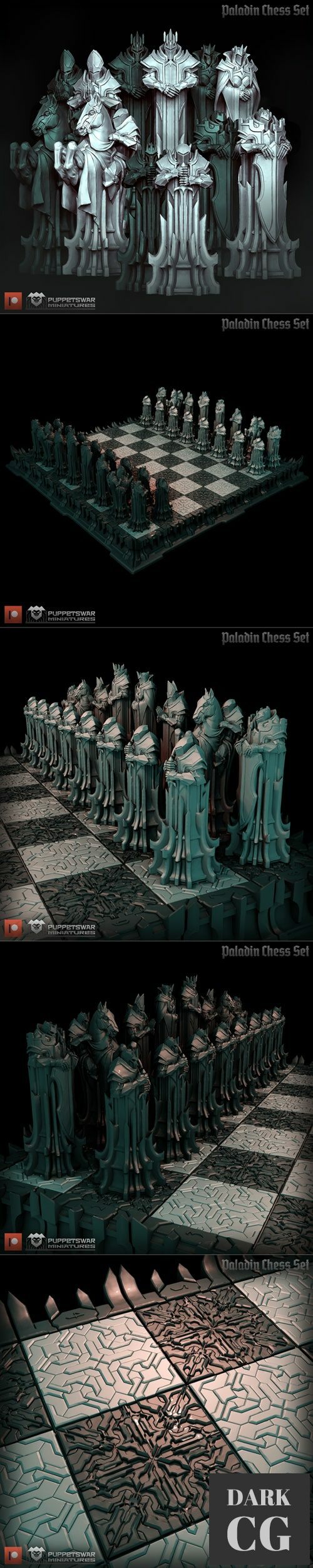 Paladin Chess Set December 2021 – 3D Print