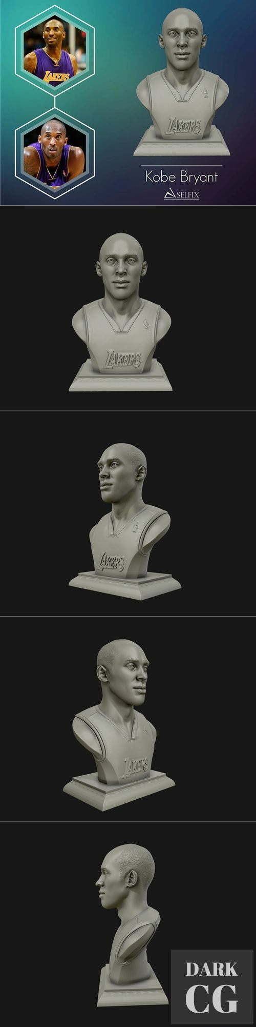Kobe Bryant Bust – 3D Print