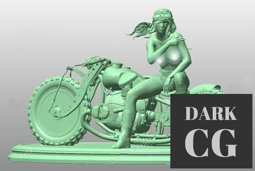 Biker girl – 3D Print