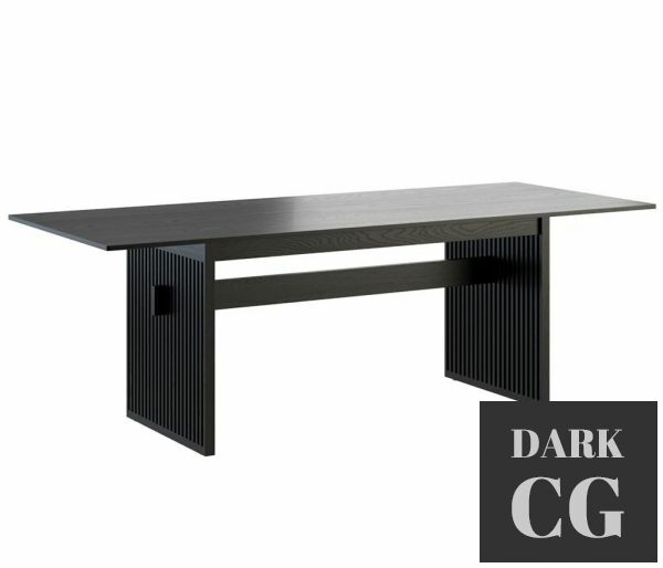 3D Model Lattice Dining Table by Ariake