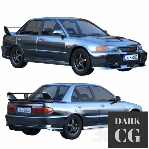 3D Model Mitsubishi Lancer Evolution HQ