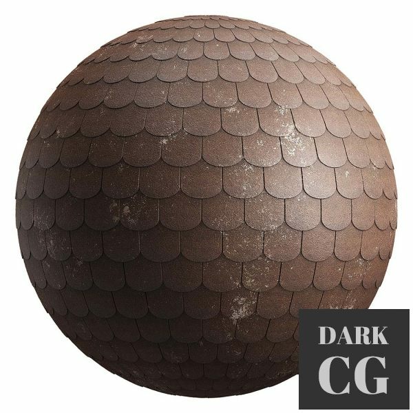 PBR texture: Brown asphalt shingle roof 22-16