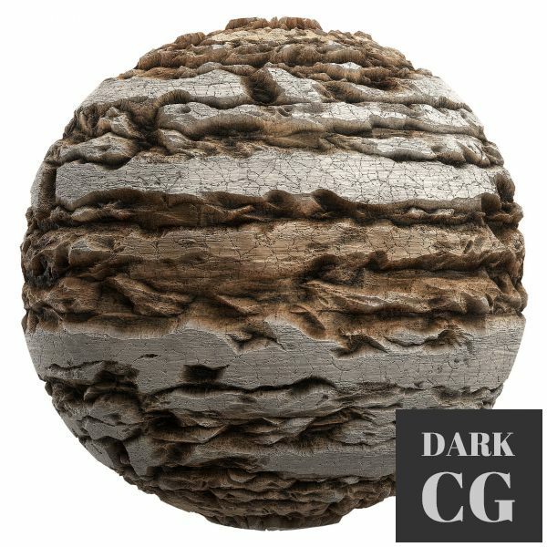 PBR texture: Eroded white rock 19-17 8K