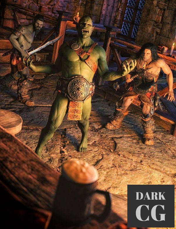 Orcish Poses and Expressions for Orc Horde HD and Genesis 8 and 8 1 Male