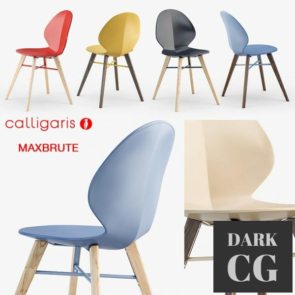 3D Model Calligaris Basil w chair