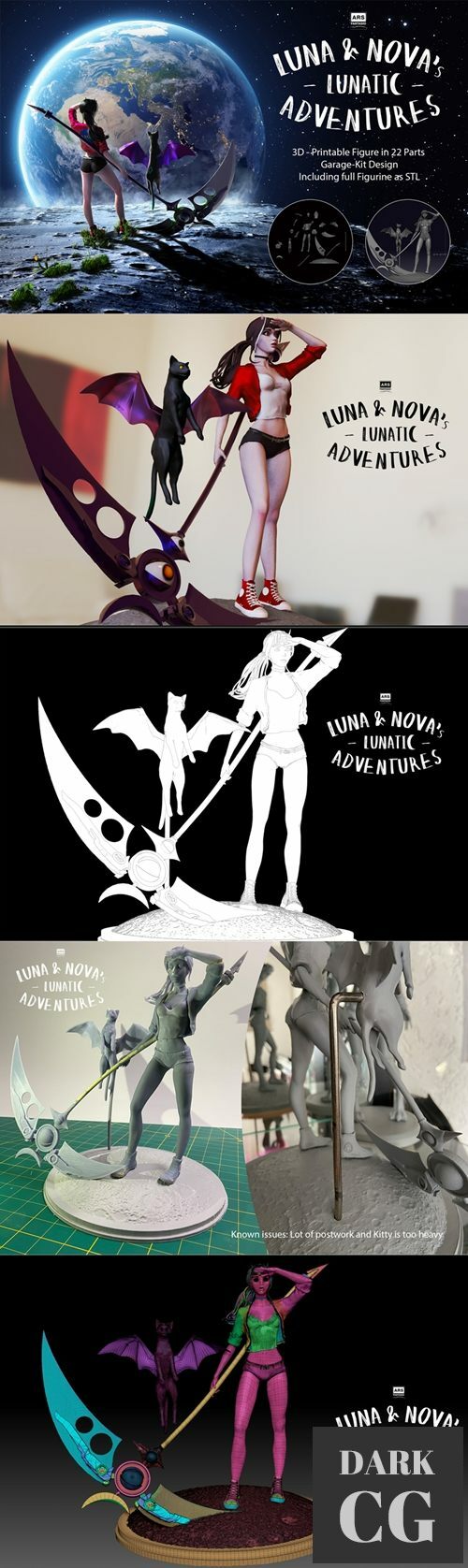 3D Model Luna Nova Schroedinger 3D Print