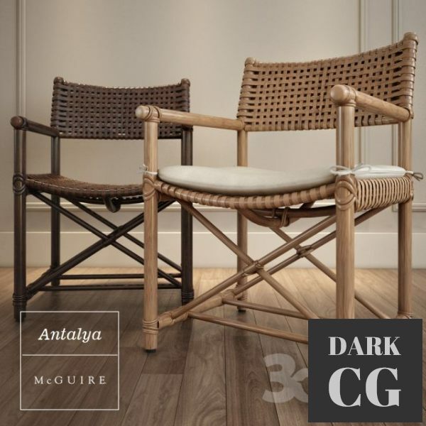 3D Model Antalya ArmChair by McGuire