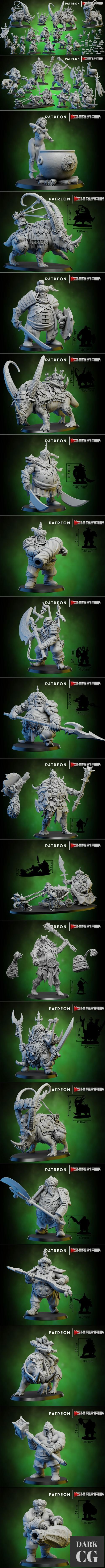 Ghamak Persian Ogres – 3D Print
