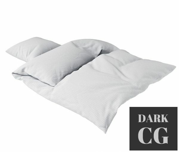 3D Model Grey Wave Junior Bedding Set by Camcam