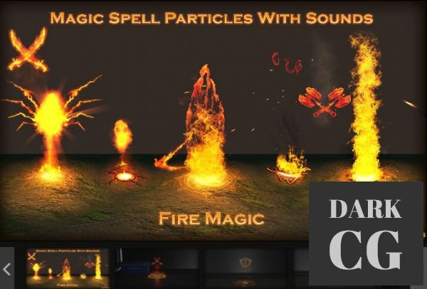 Unreal Engine Marketplace Magic Fire Spells with Sounds