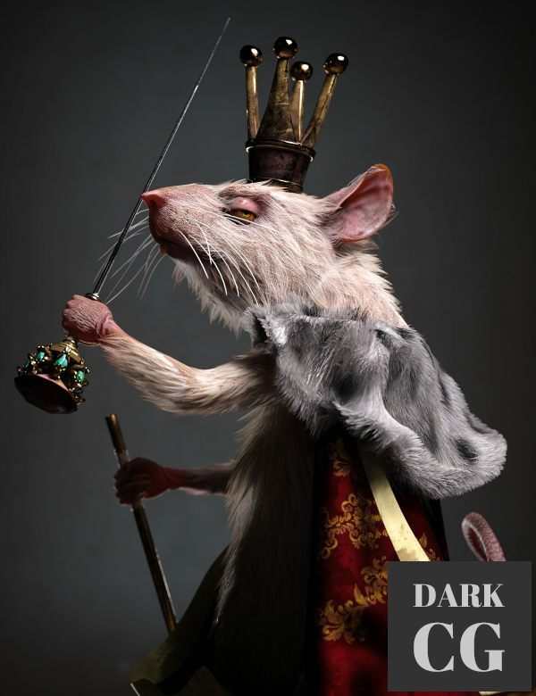 Mouse King for Genesis 8.1 Males Daz3D, Poser: Mouse King for Genesis 8.1 Males