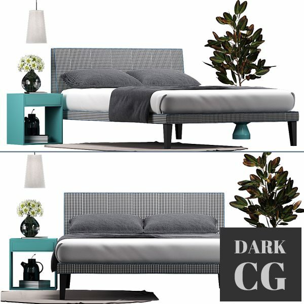 3D Model Bed Gervasoni Letti Co