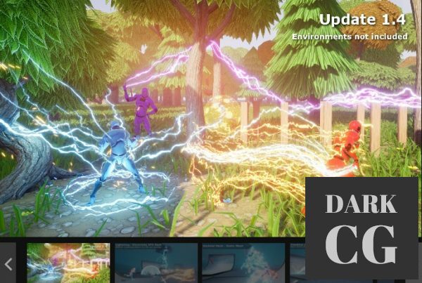 Unreal Engine Marketplace Lightning Electricity VFX Pack