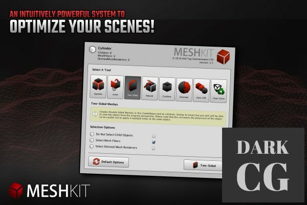 Unity Asset MeshKit Mesh Decimation Separation Combining and Editing Tools