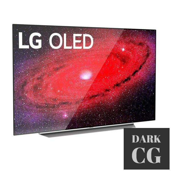 3D Model OLED CX9 4K TV by LG