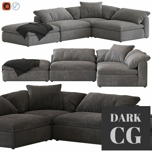 3D Model Noble Souls Realm Modular Sofa
