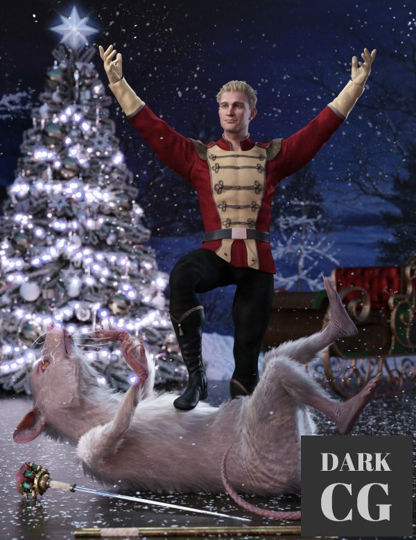 Holiday Ballet Outfit for Genesis 8 and 8.1 Males Daz3D, Poser: Holiday Ballet Outfit for Genesis 8 and 8.1 Males
