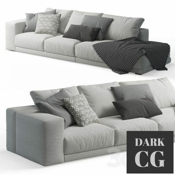 3D Model Swan Hills Lounge Sofa