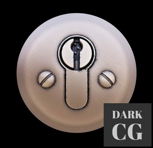 PBR textures Metal Key Hole 001 4K