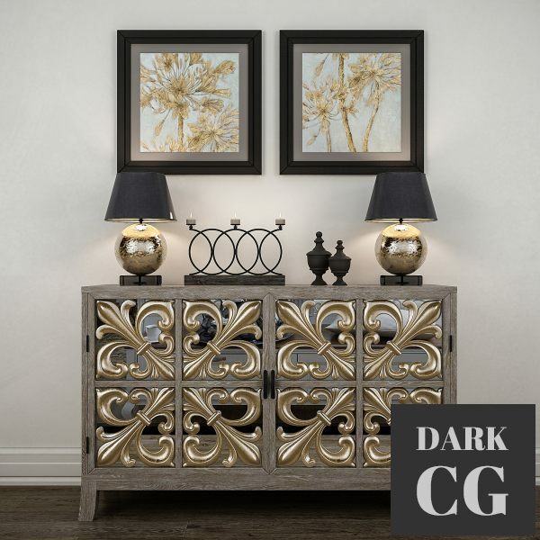 3D Model lassic decorative set