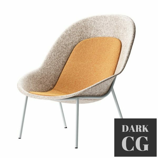 Nook PET Felt Lounge Chair by De Vorm