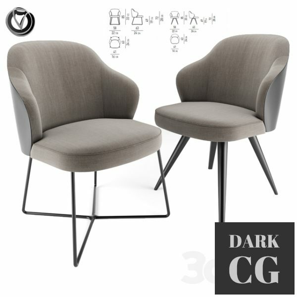 Leslie Dining Chairs Pair