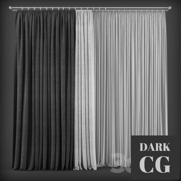 3D Model Curtains 178