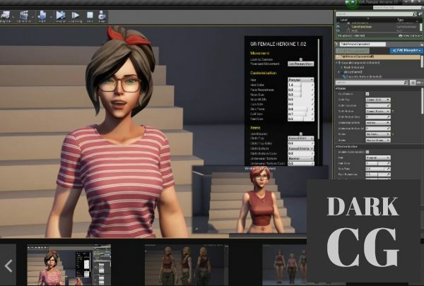 Unreal Engine Marketplace – GR Customizable Female 01