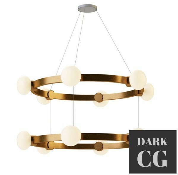 3D Model Cinema 44 66 Chandelier by Rich Brilliant Willing