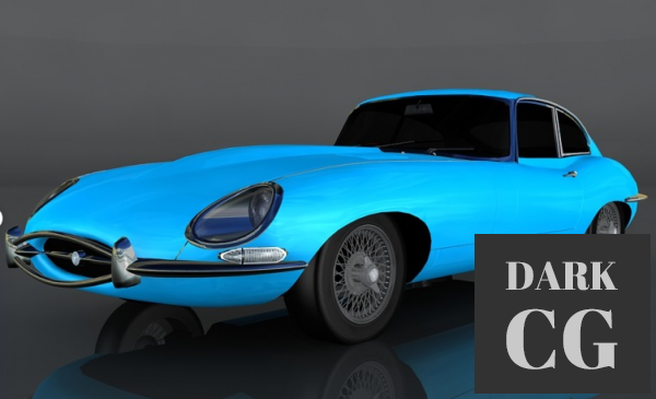 3D Model Jaguar E type 1961