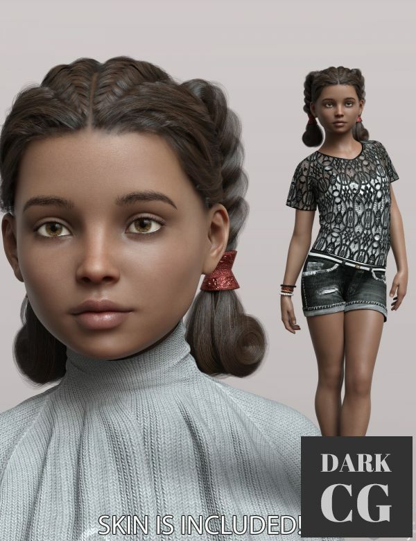 Daz3D, Poser: Anagord Tweens G8F Vol 7