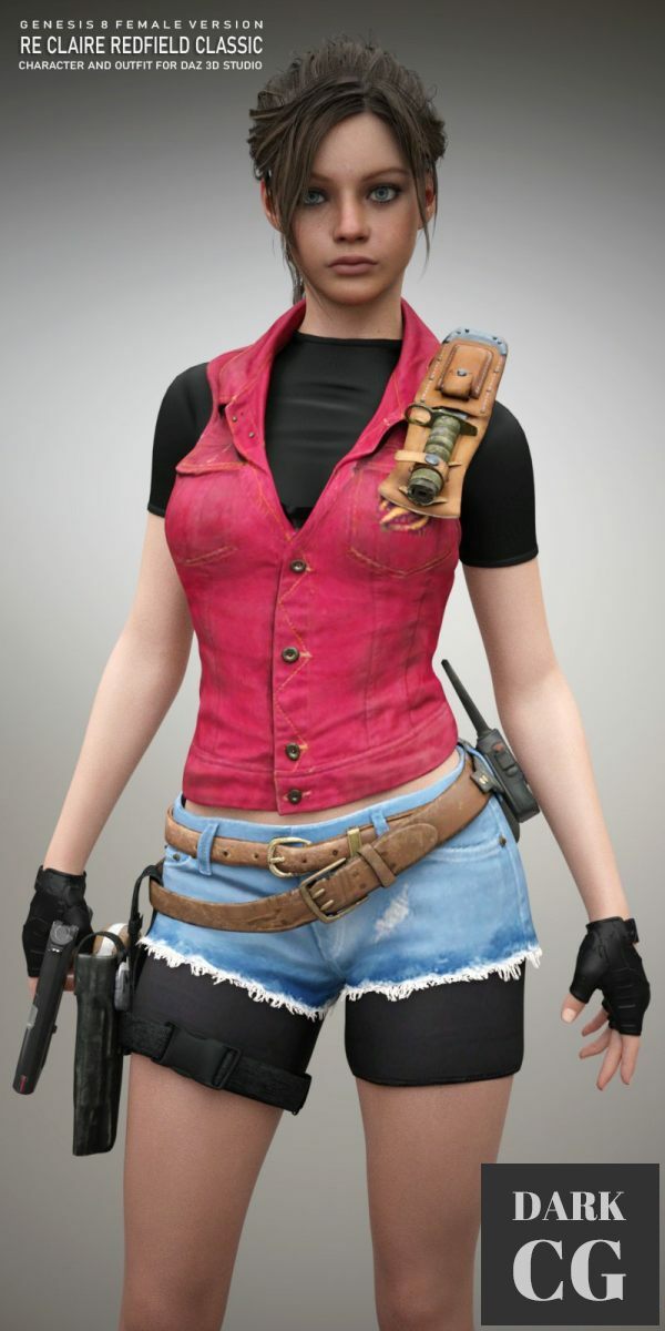 Daz3D, Poser: RE Claire Redfield Classic For G8F