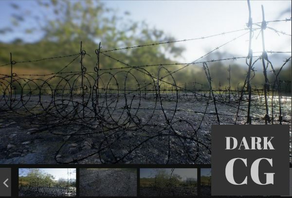 Unreal Engine Marketplace Barbed Wire Pack
