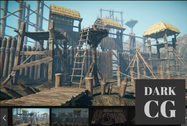 Unreal Engine Marketplace Wooden Constructor