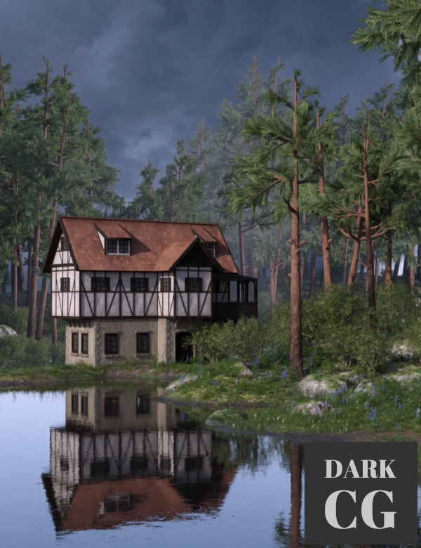 Daz3D, Poser: Half-Timbered House