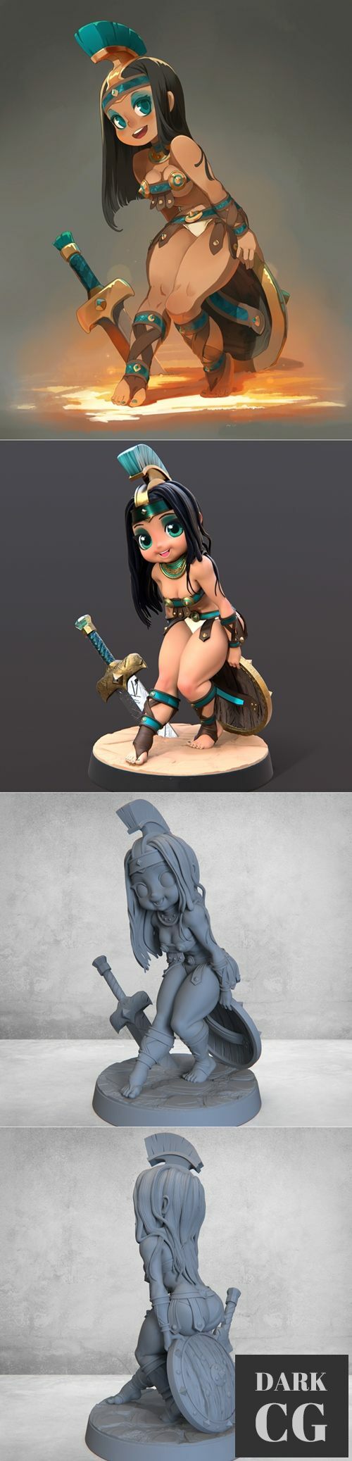 Gladiatrice – 3D Print