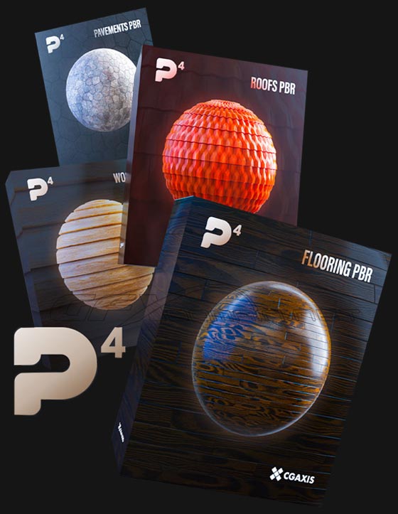 CGAxis Physical 4 PBR Textures Collection